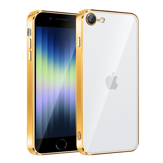 対応 iPhone se第 2/3 世代 用の ケース アイホン SE3/SE2 8 7 case TPU カバー 軽量耐衝撃 ゴールド