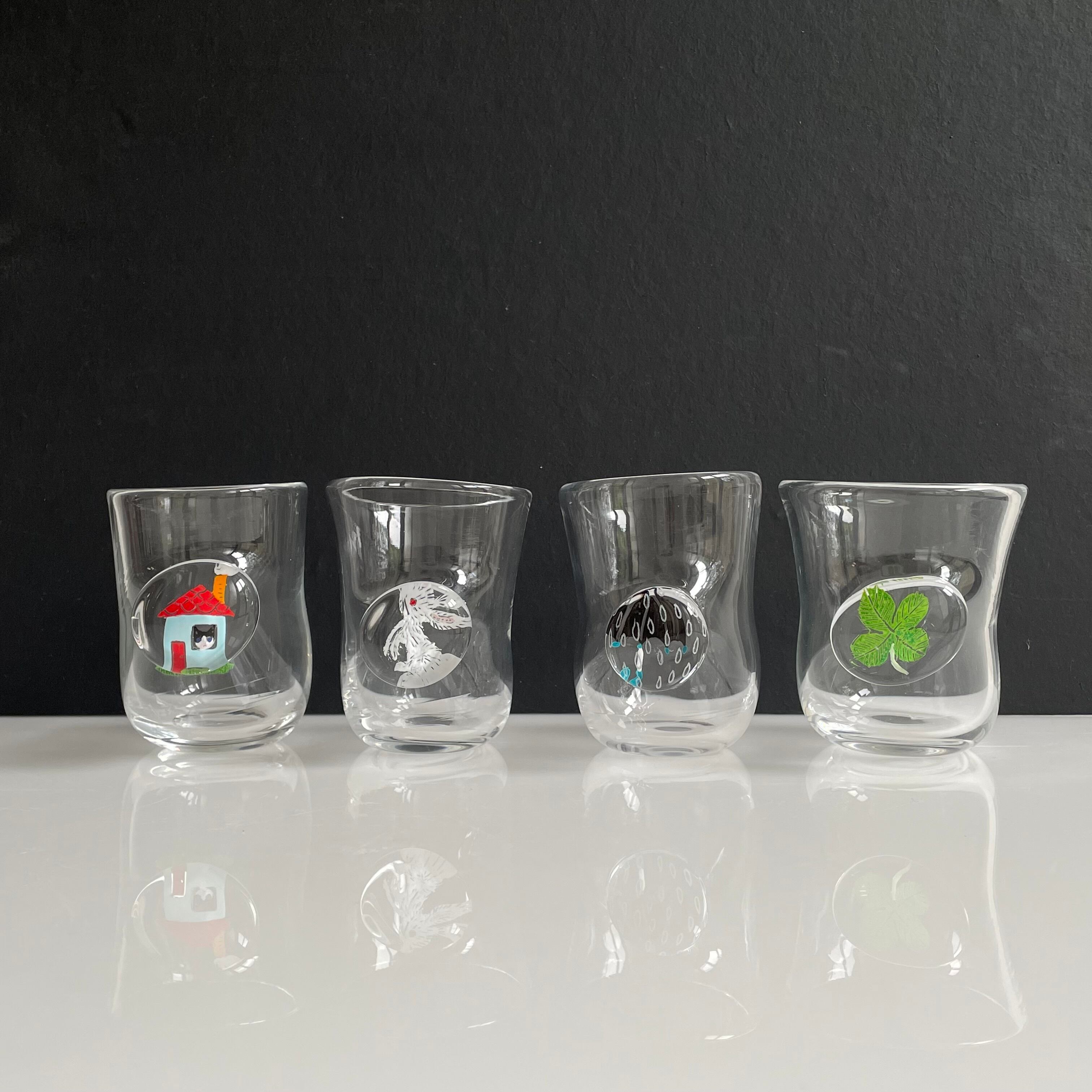 土井朋子さん　ガラスグラス　うさぎ 土井朋子さん ガラスグラス うさぎ 【公式通販】