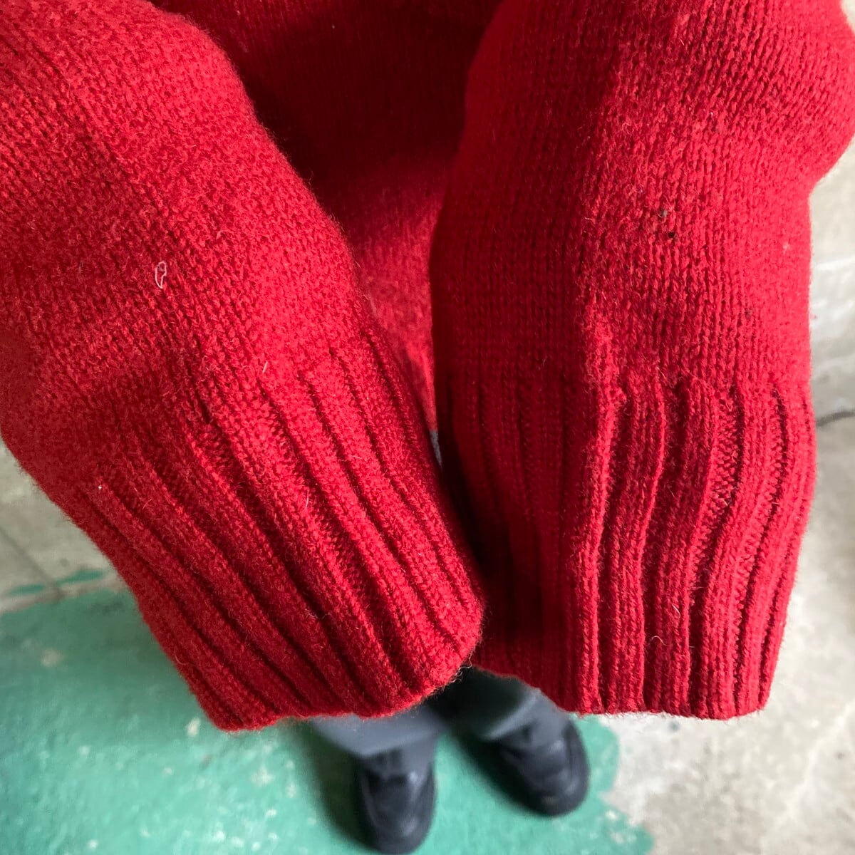 Woolrich ウールリッチ 80s ヴィンテージ 長袖 切り替え WOOLRICH 赤 