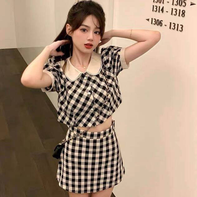 ギンガムチェックセットアップ | Lilycloset - ファッション通販