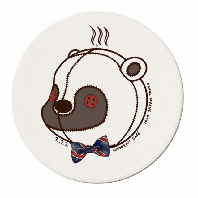 annetmii Café 白雲石吸水ラウンドコースター