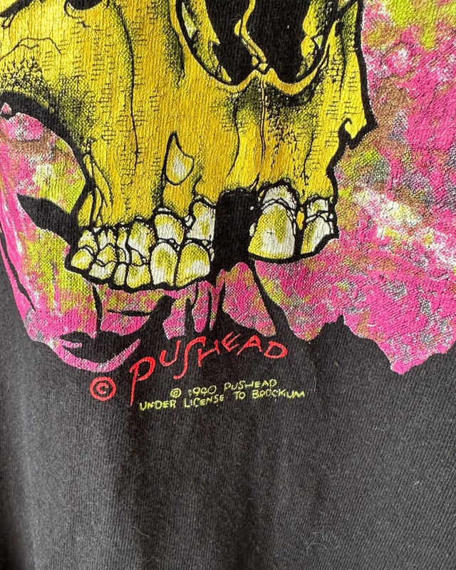 -Pushead- Vintage 90s Hand of Fear Print T-Shirt