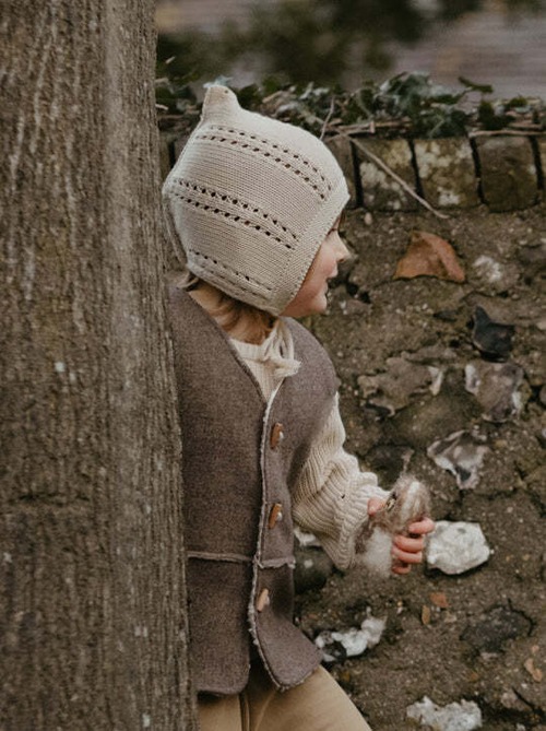 2-4y Last1【The Simple Folk】The Gnome Hat - OATMEAL
