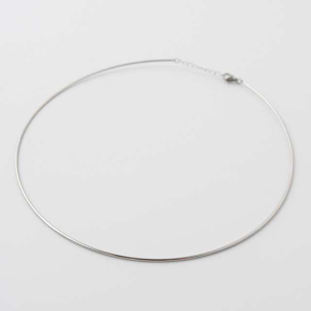 シンプルナローチョーカーネックレスSV