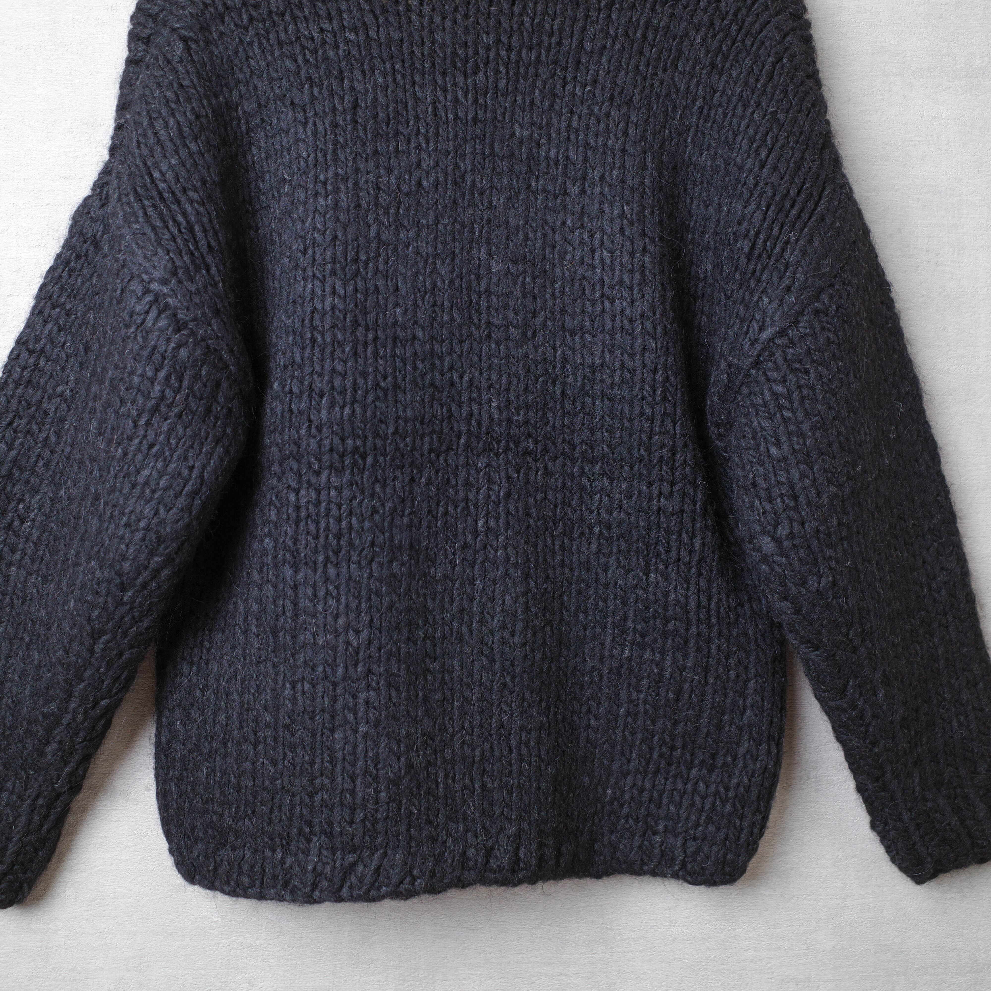[NEW] LI HUA(ﾘｰﾌｧ)	LOW GAGE KNIT PULLOVER EOM-7719-B