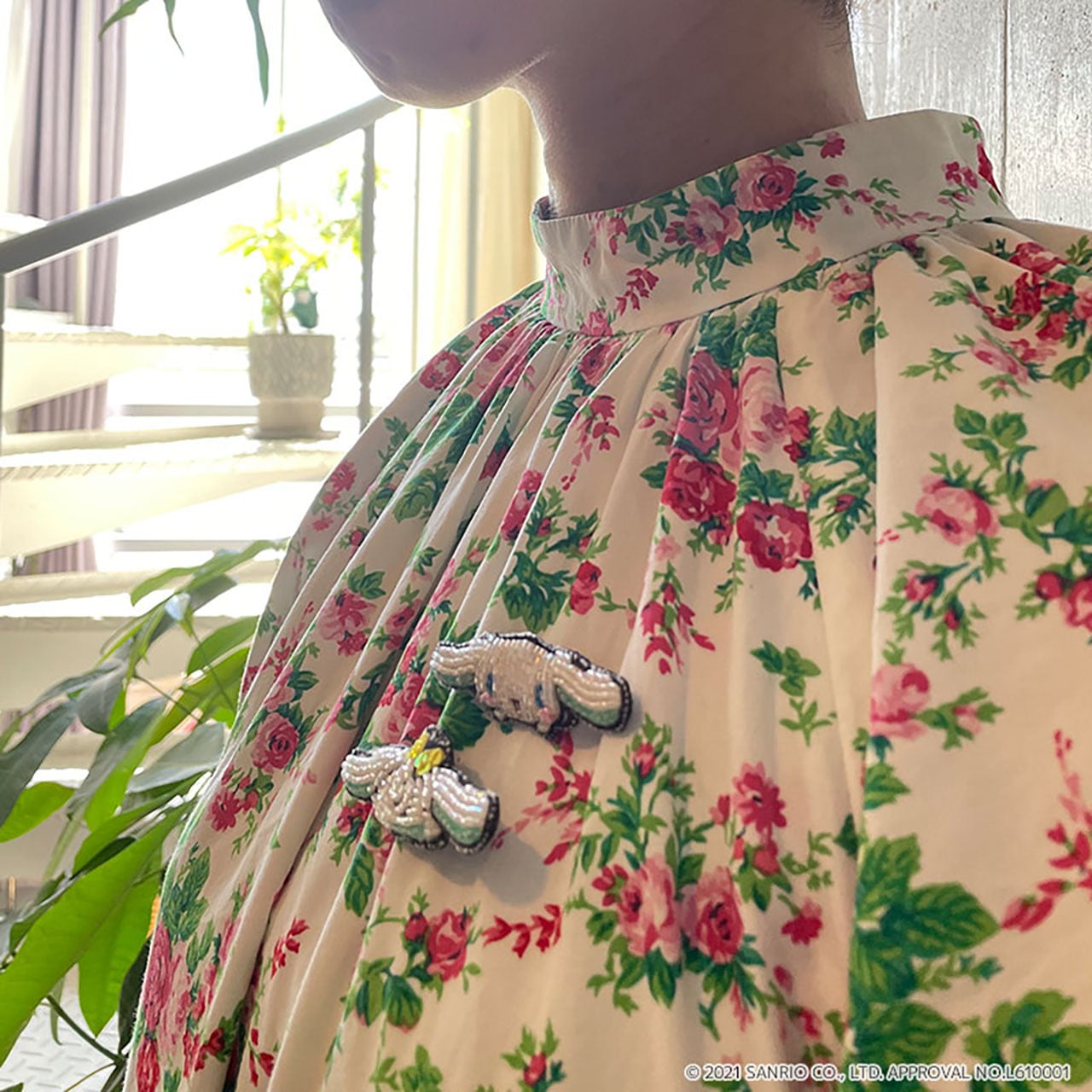 刺繍ブローチ シナモロール/Sanriocharacters Chinnamoroll