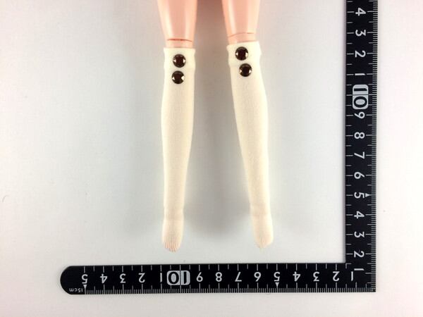 ドールアクセサリ 1/6 女性用 靴下 ストッキング クリーム BS233 - 画像1