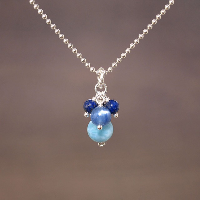 ラリマー＋カイヤナイト＋ラピスラズリペンダントトップ