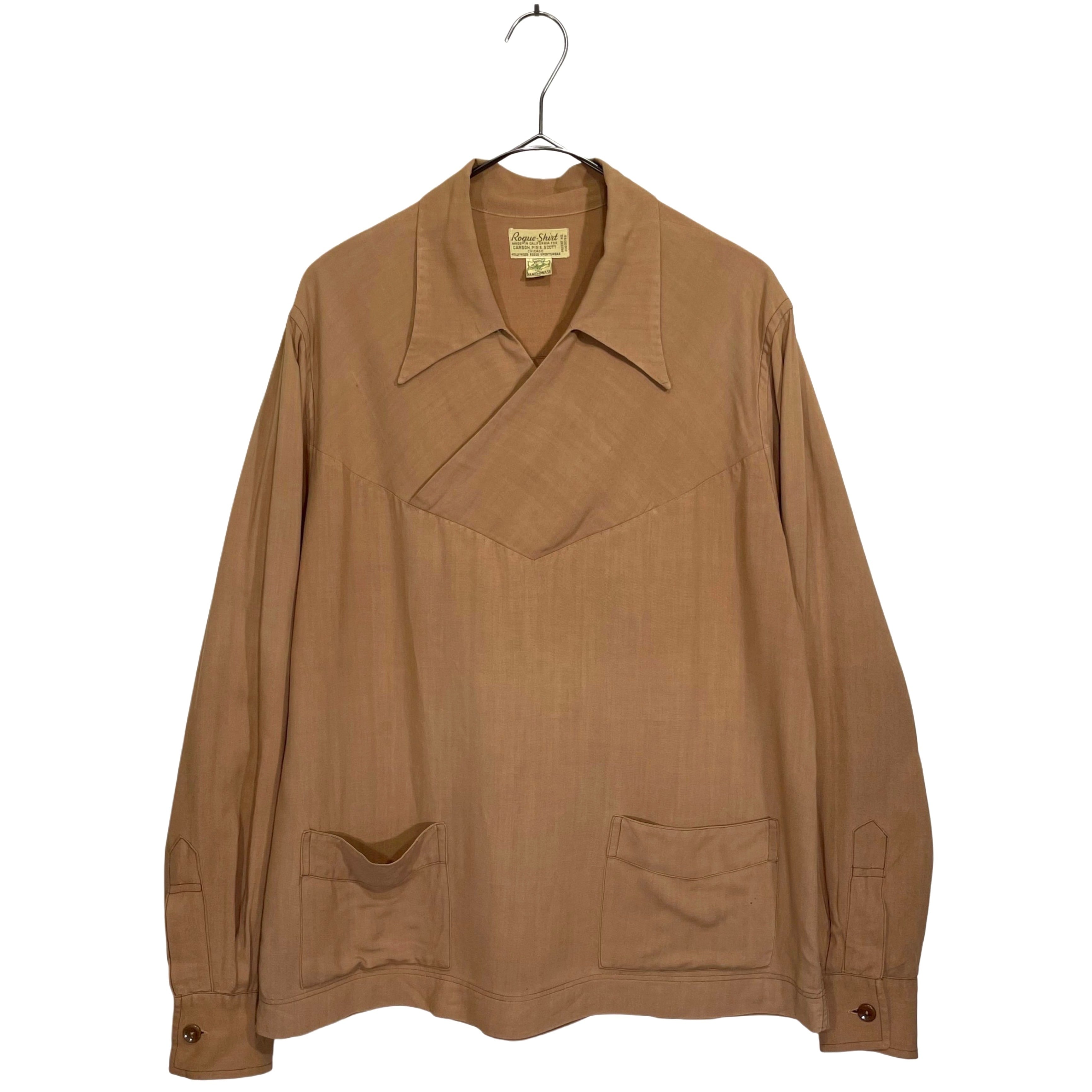 80s LL Bean sand khaki cottonxpolyester M-65 1st style zip up