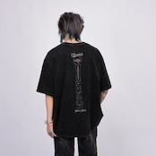 VINTAGE ストリート ロゴ刺繍骨 Tシャツ T1802