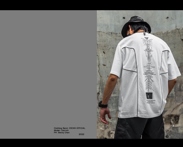 リフレクターグラフィックプリントTシャツ | テックウェア専門店 AHAMKARA