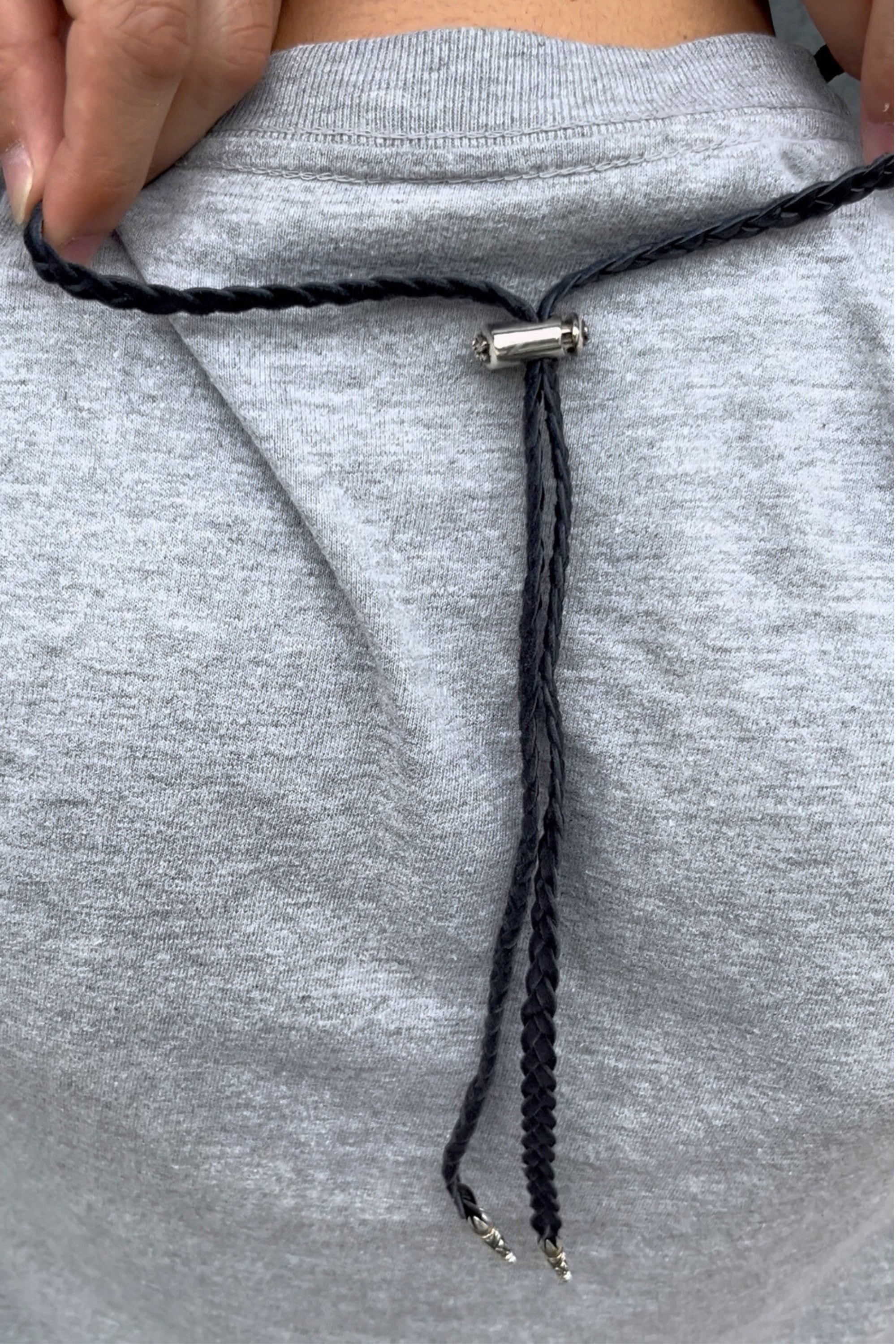 三つ編み革紐 ストッパー スクロールチップセット