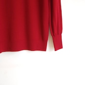 SINME ラウンドネックニット レッド