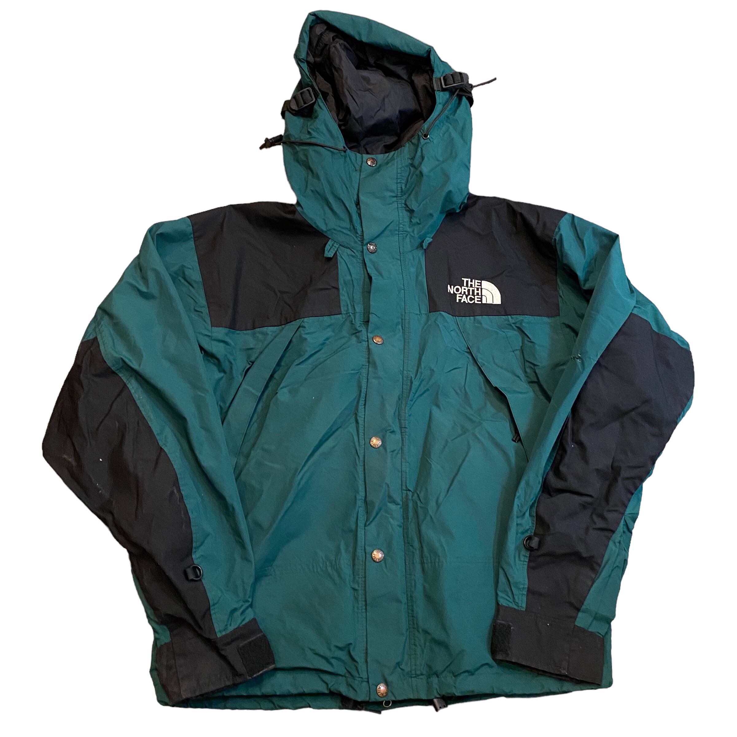 VINTAGE 90S THE NORTHFACE GORETEX NYLON JACKET M GREEN