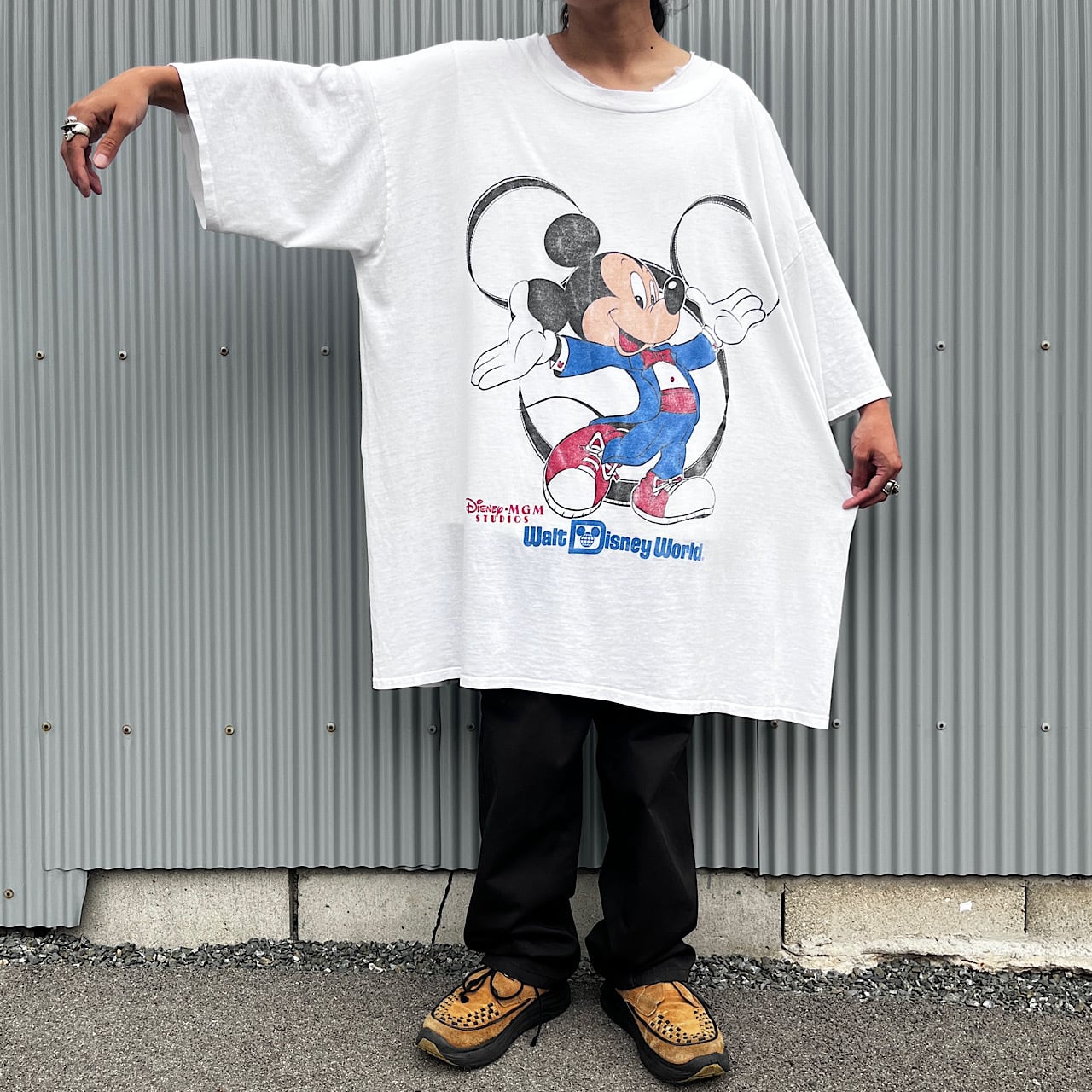 ビッグサイズ 80年代 Disney MICKEY MOUSE ミッキーマウス キャラクタープリントTシャツ メンズXXXL ヴィンテージ /eaa349820