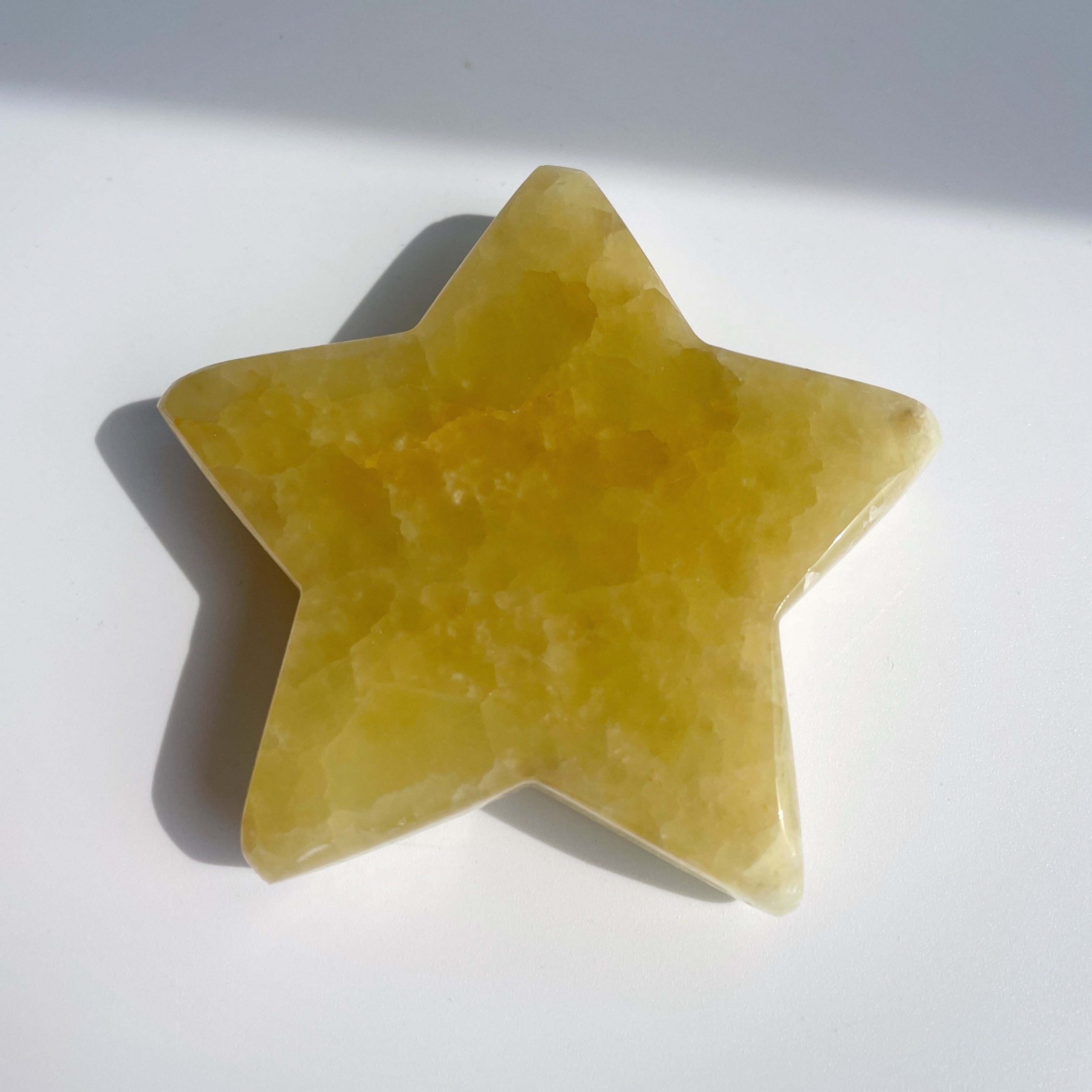 イエローカルサイト 星25◇Yellow Calcite◇パワーストーン・天然石