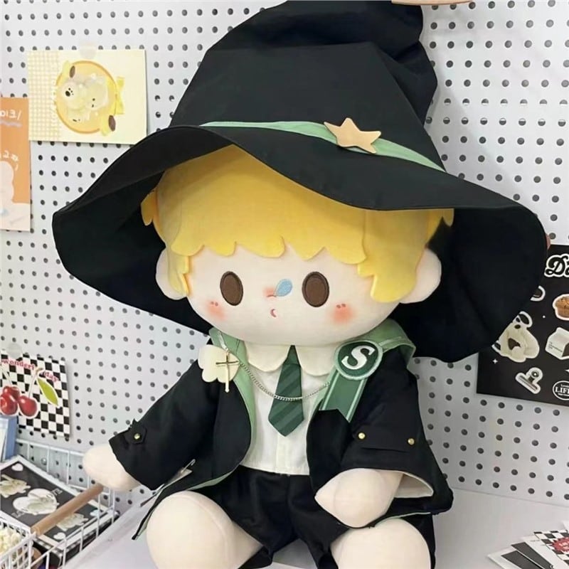 40cmぬいぐるみ用 魔法学院風 シャツ＋パンツ＋リボンタイ＋帽子＋