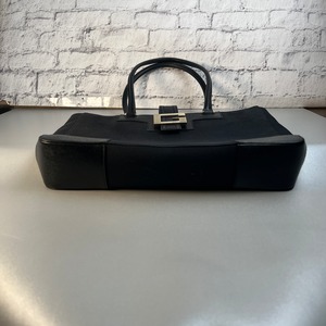 GUCCI グッチ   キャンバス ハンドバッグ ブラック A-9502