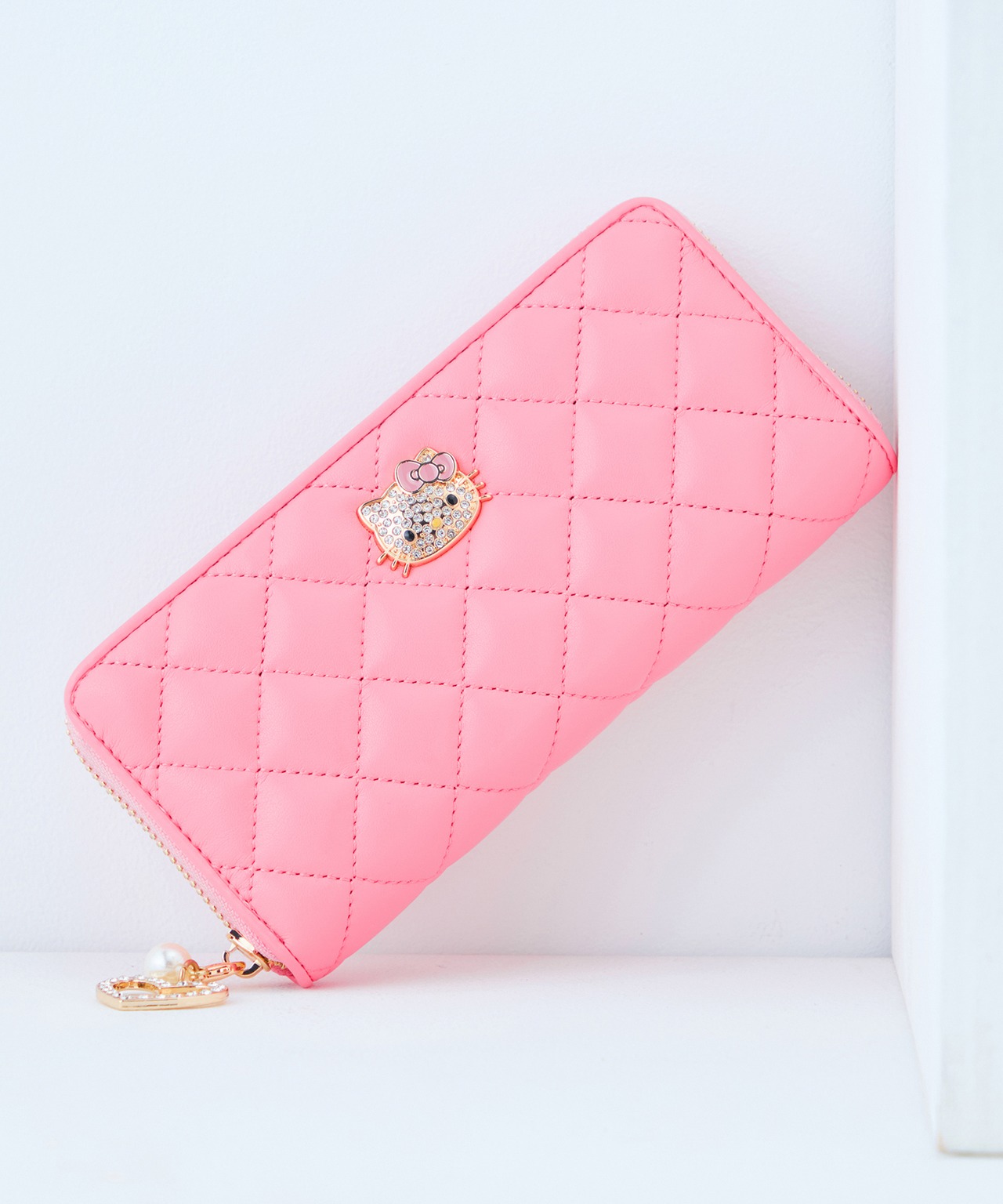 HELLO KITTY : ROUND FASTENER LONG WALLET KT-W5271