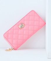 HELLO KITTY : ROUND FASTENER LONG WALLET KT-W5271