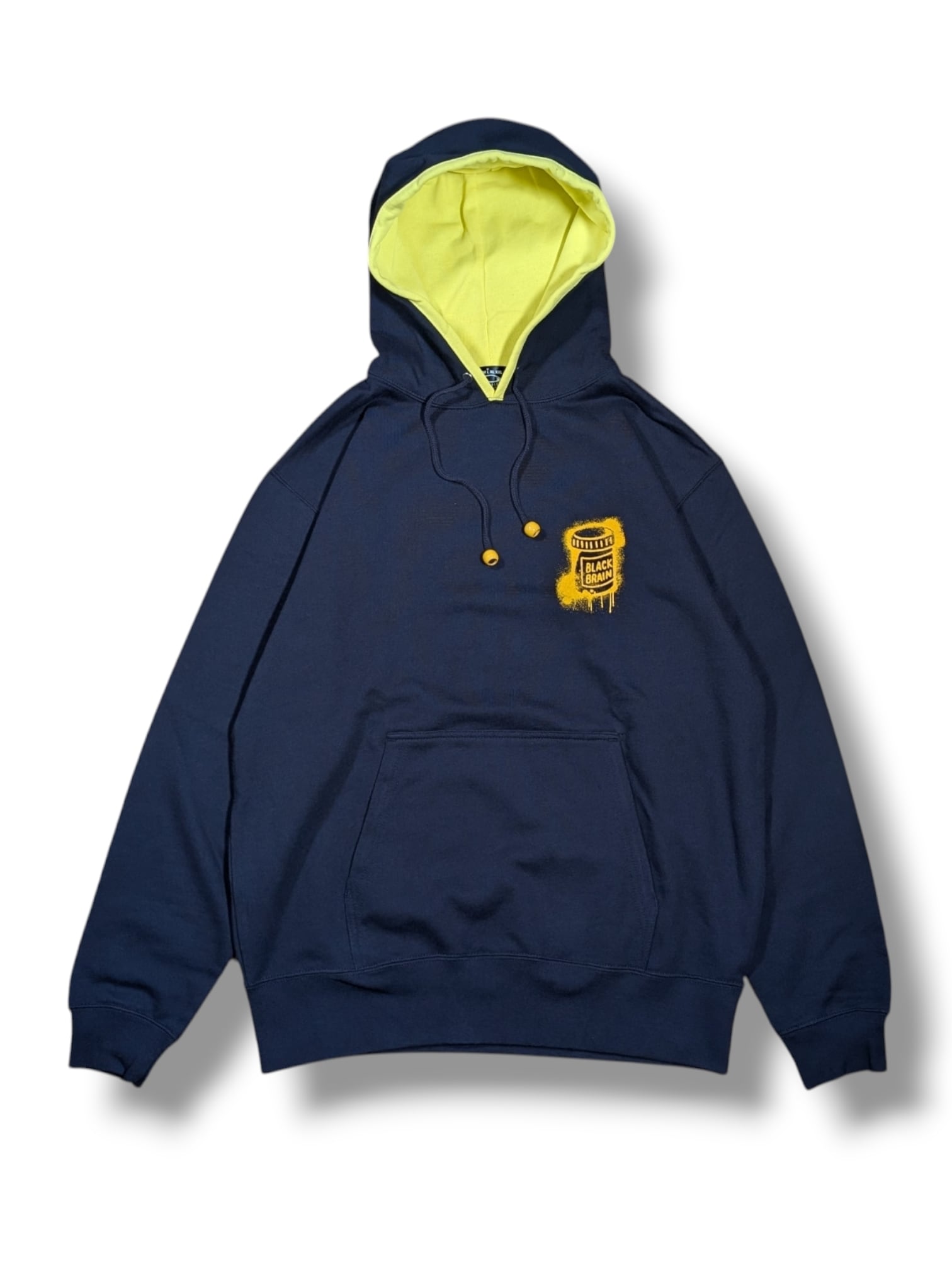 Dripped Color Block Hoodie | BLACK BRAIN