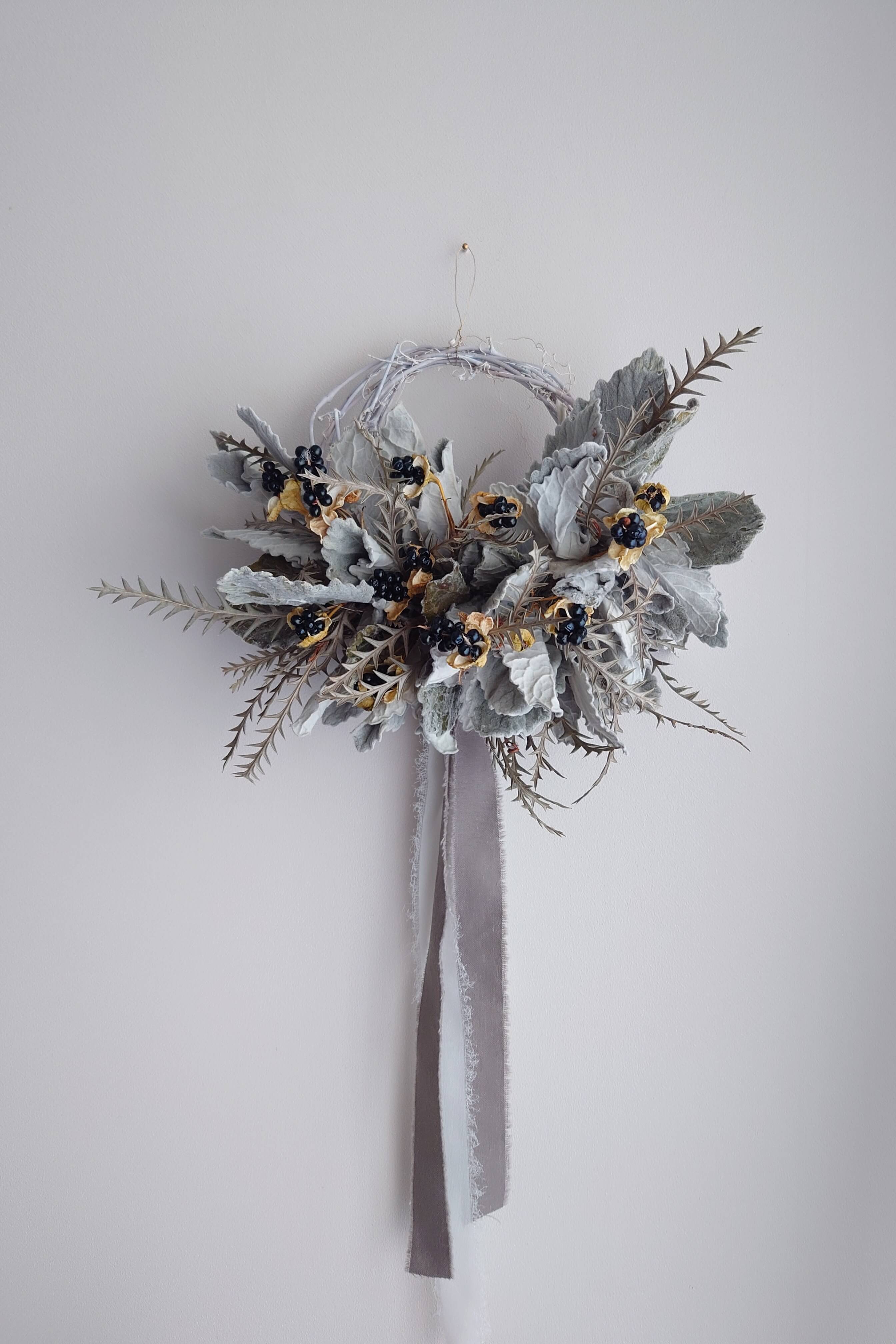 冬霞のシルバーリーフリース