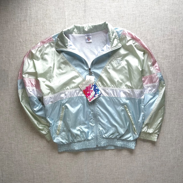 80’s–90’s Nylon Track Jacket / Leopard Sportswear (Unisex L)