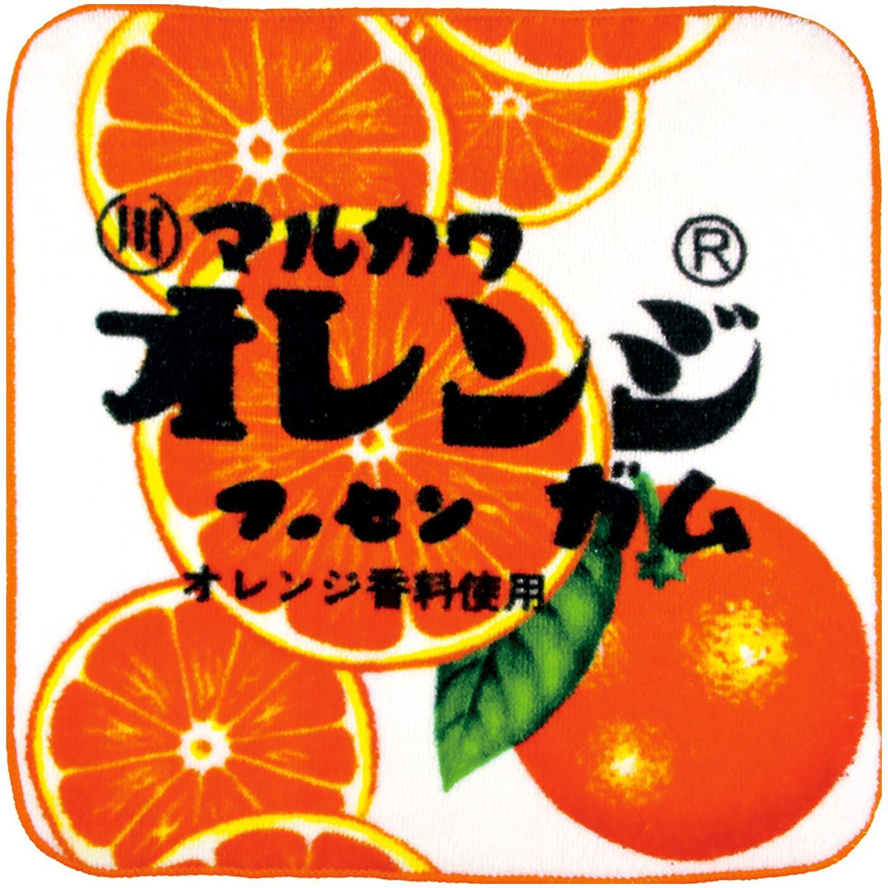 ロット販売 10入 お菓子シリーズやわらかミニタオル マルカワフーセンガムオレン T Voos
