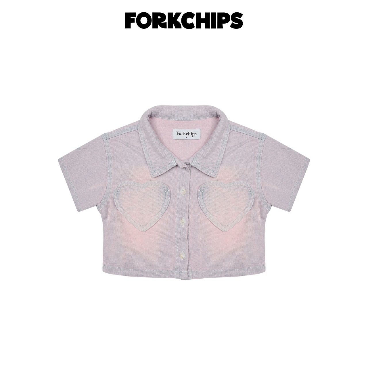 [FORKCHIPS] 선데이크롭셔츠 / [포크칩스] 선데이크롭셔츠