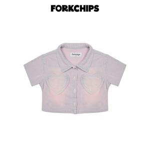 [FORKCHIPS] 선데이크롭셔츠 / [포크칩스] 선데이크롭셔츠