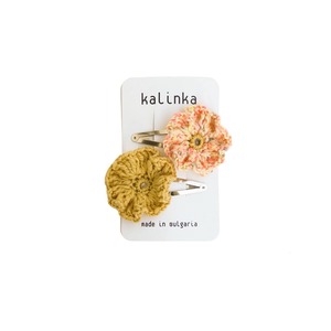 送料無料 kalinka/Flower Clip Set-Sunbeam/Pink Speckles