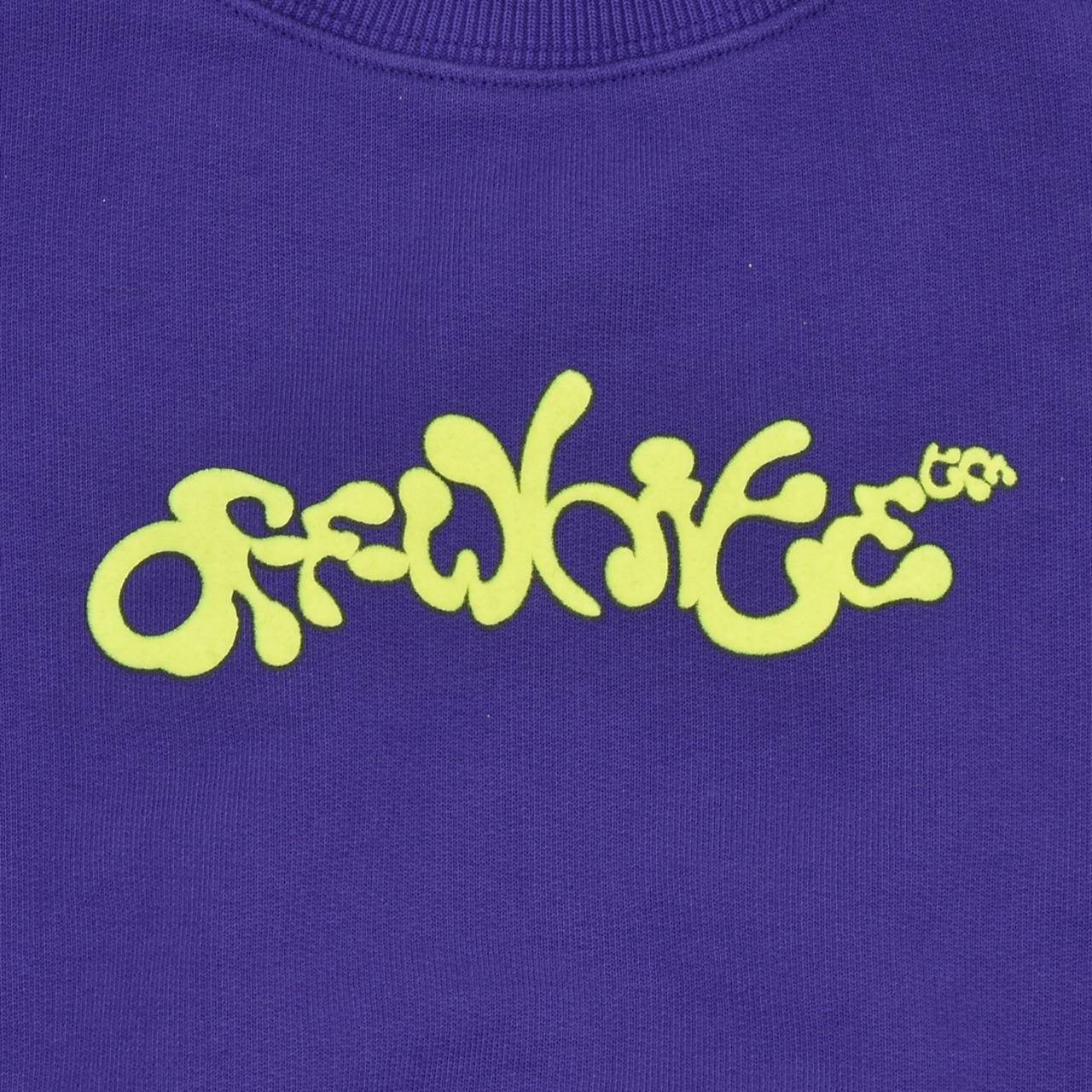 【OFF WHITE】OPPOSITE ARR BOXY CREWNECK（PURPLE） - 4