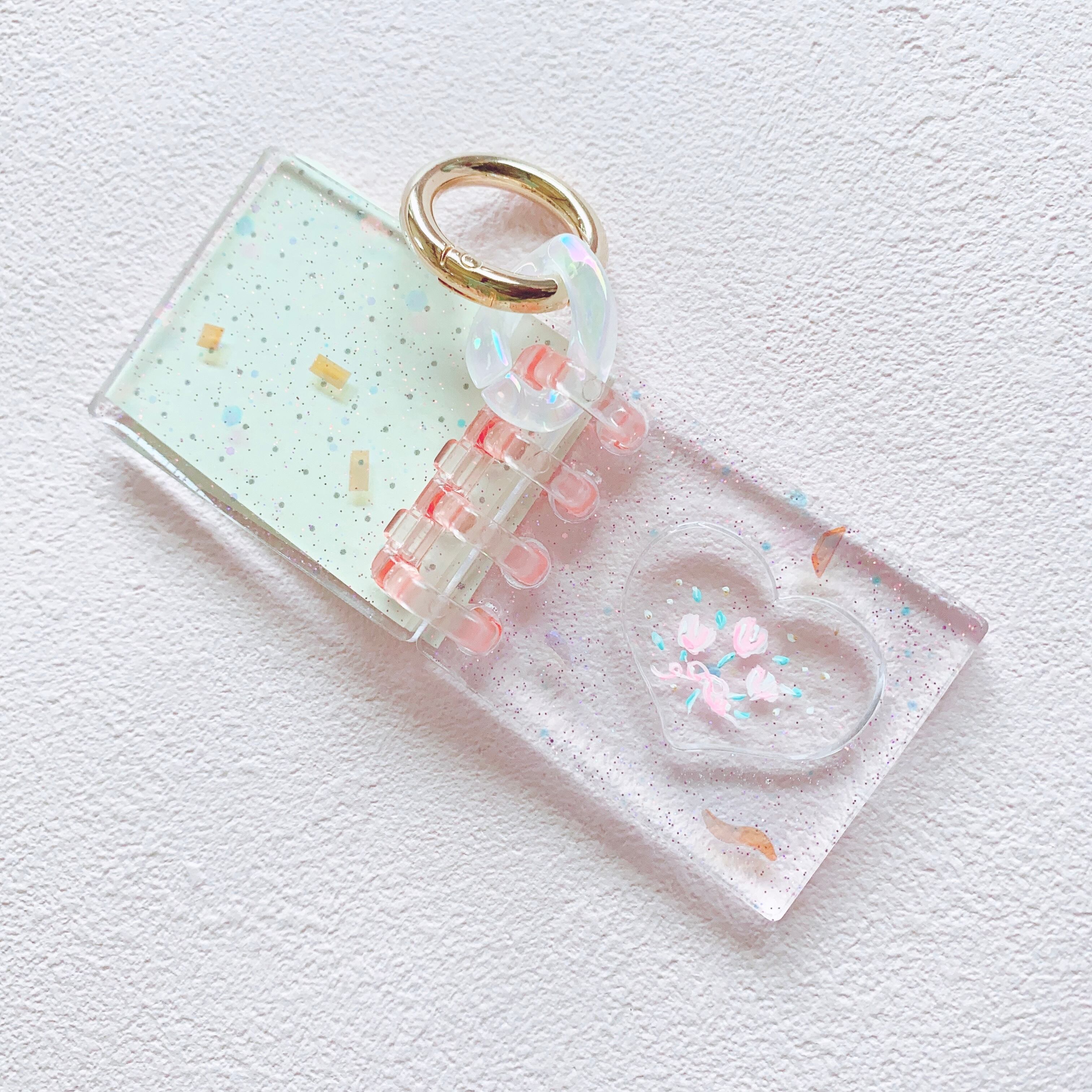 ピンクミニノートバッグチャーム　(PK01)