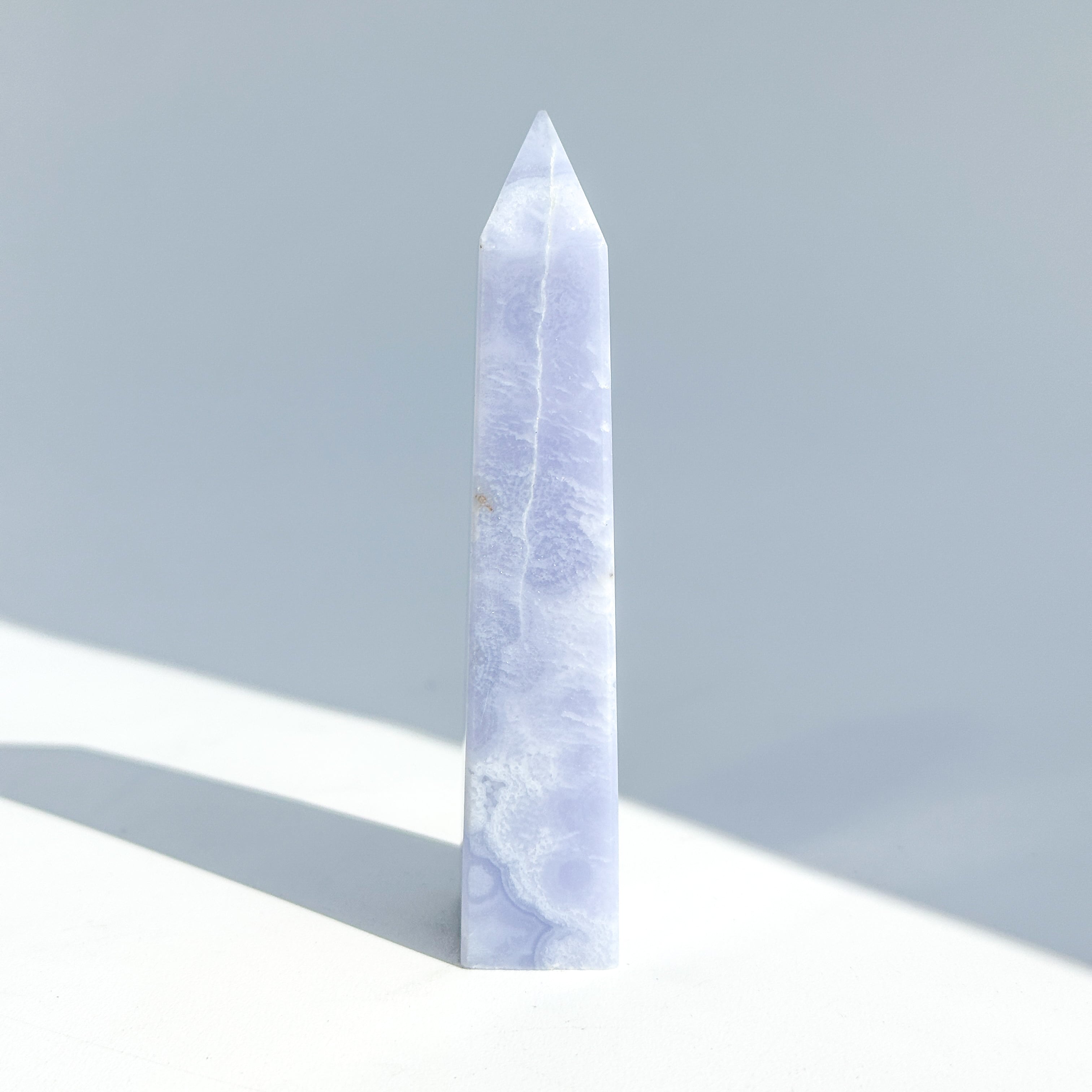 ブルーレースアゲート タワー 11◇ Blue Lace Agate ◇天然石・鉱物