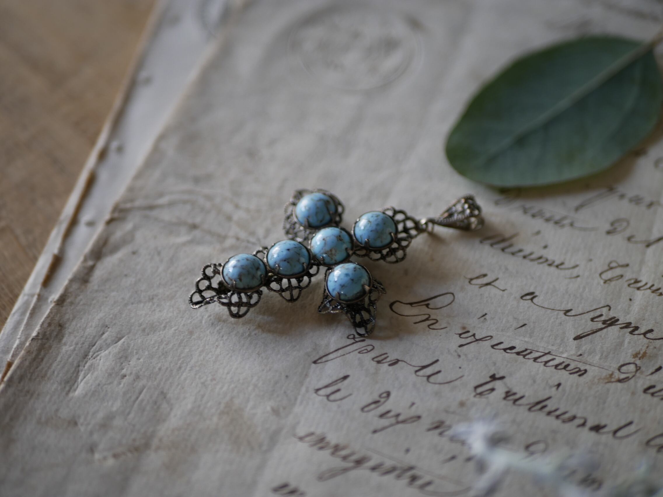 クロス ネックレストップ ペンダントトップ フランスアンティーク