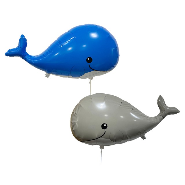 ぷかぷかクジラ（ブルー／グレー）