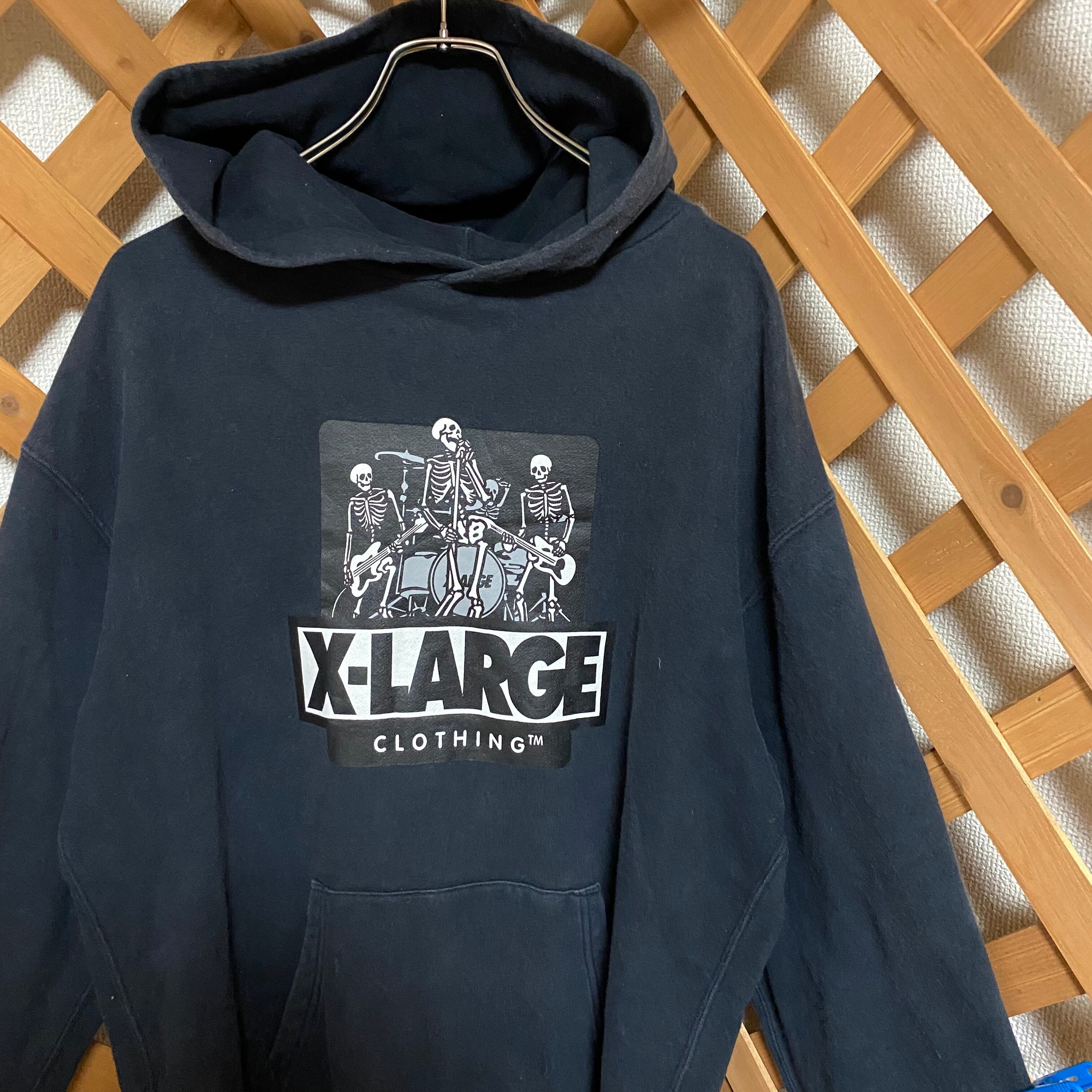 XLARGE エクストララージ スカル ロックバンド プリント パーカー ...