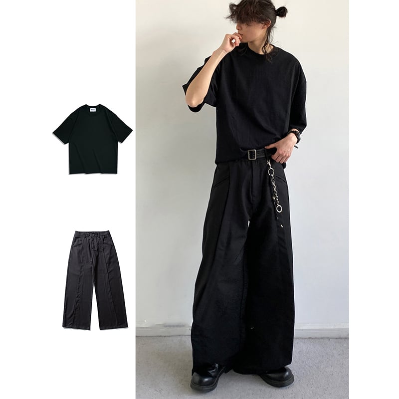 jiwuusシティボーイ定番半袖Tシャツ