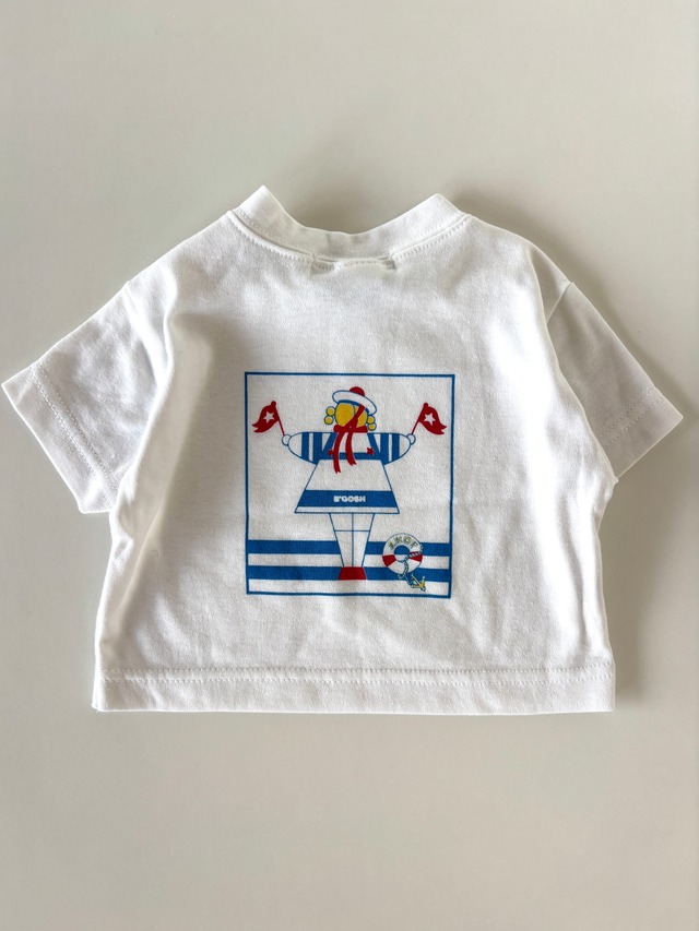 【9-12m相当・vintage】USA製　OshKosh マリンtee