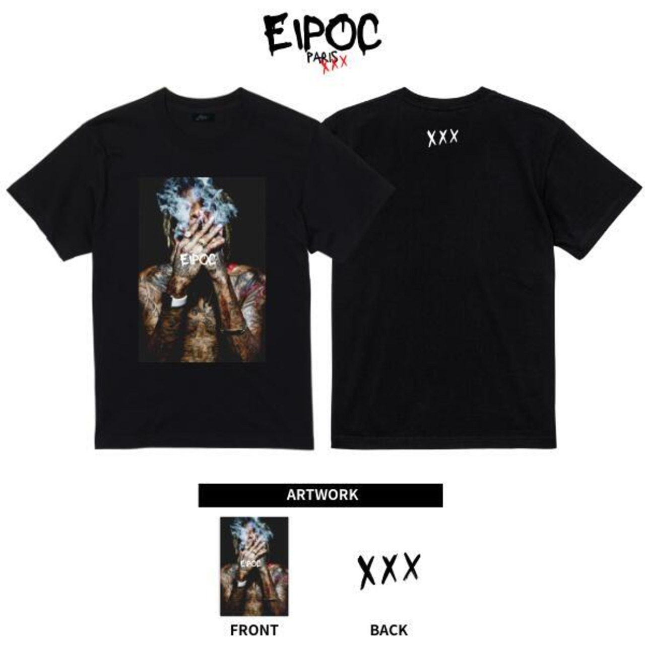 EIPOC PARIS 「"WIZ" S/S T-Shirts Black/White」 - 3