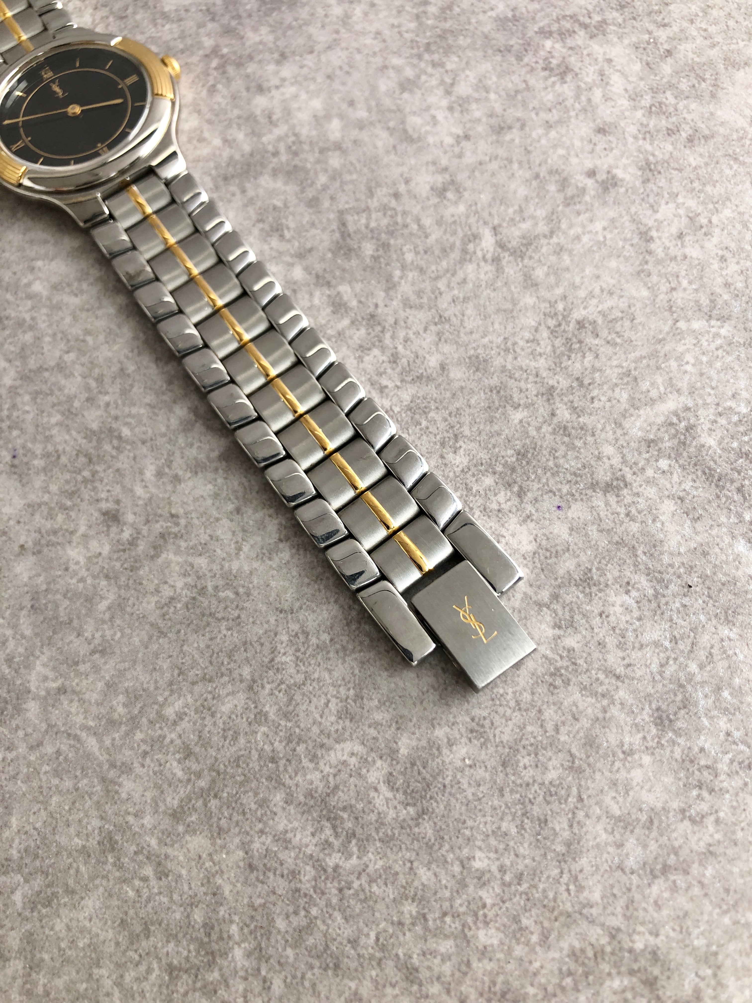 Yves Saint Laurent イヴ・サンローラン 腕時計 シルバー×ゴールド