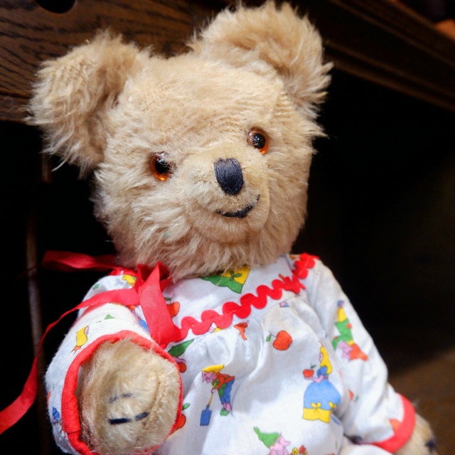ドイツ ヴィンテージ たくらみ顔のいたずらクマちゃん テディベア ぬいぐるみ 古着屋 Sputonic