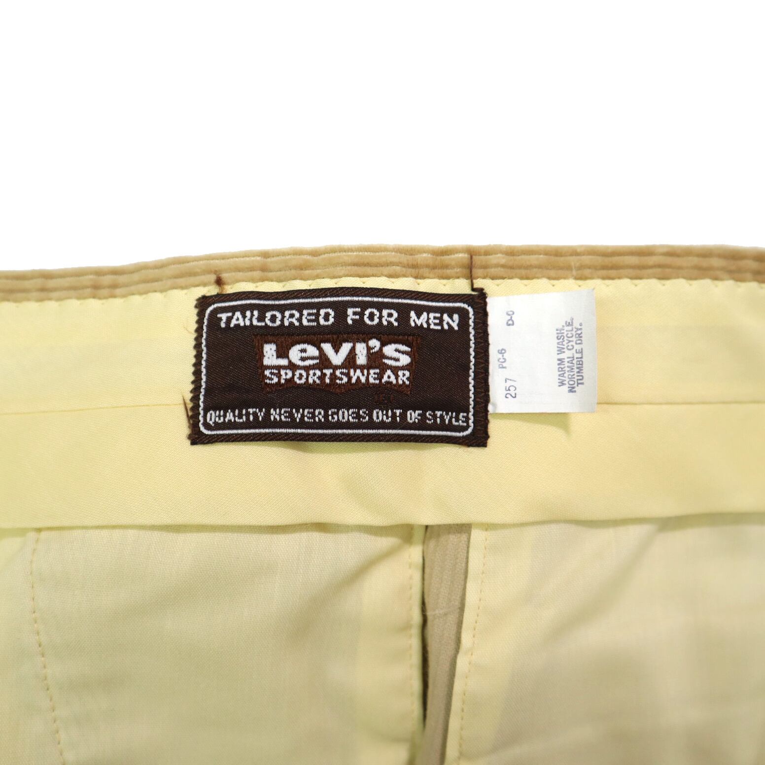 デッドストック 80s LEVIS リーバイス 太畝 コーデュロイ パンツ 古着