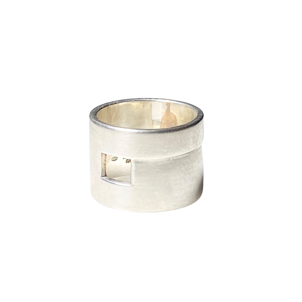 GUCCI silver wide ring