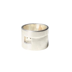 GUCCI silver wide ring