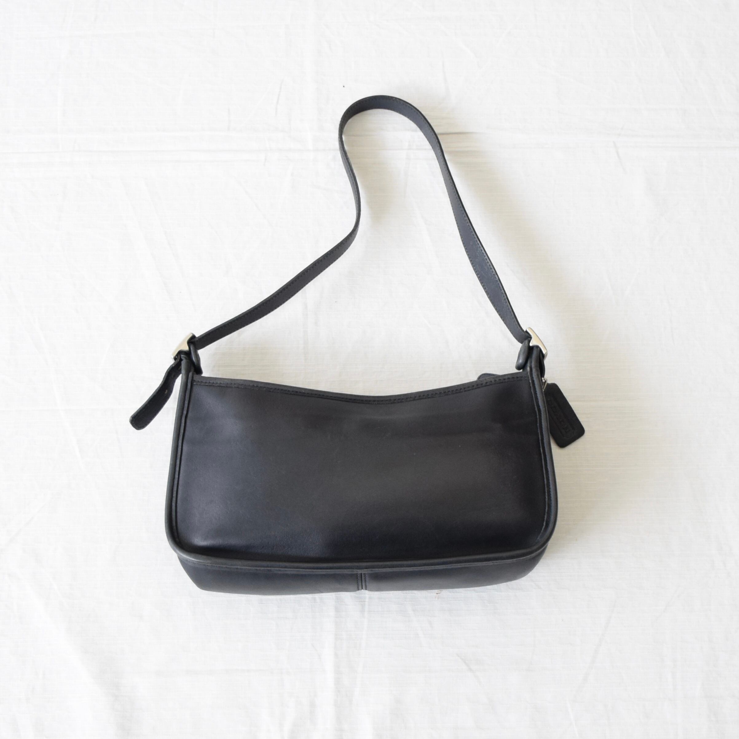 90's USA製 OLD COACH レザーバッグ ブラック コーチ 古着