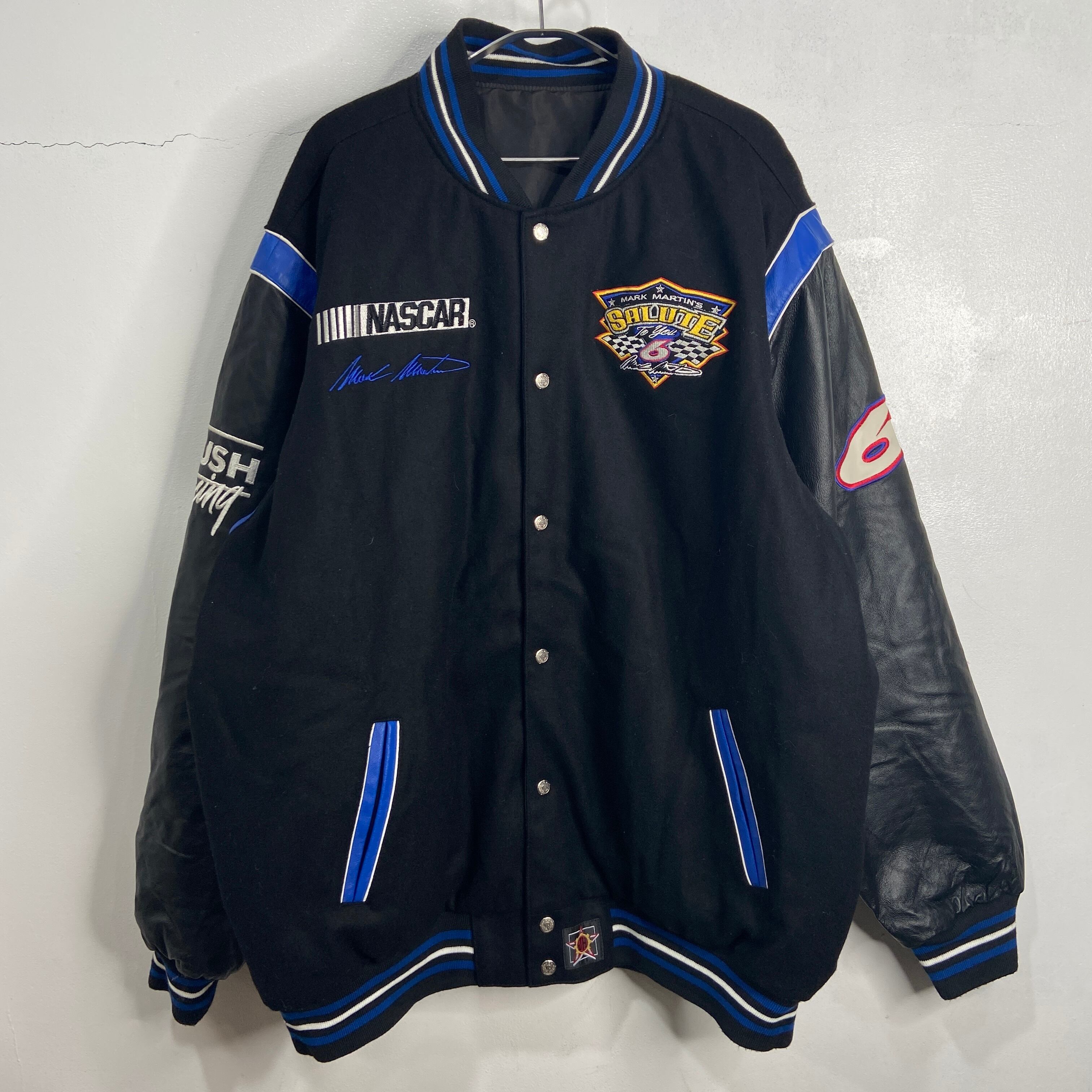 90's-HARLEY DAVIDSON スタジャン/レーシングジャケット