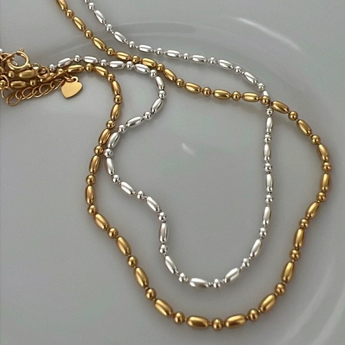 S925 Tsubu beads necklace (N201)