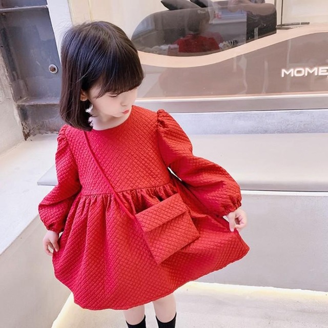 予約商品 キルティングワンピース キッズ 女の子 100 150リジェール Palette パレットこども服 子供服 Kids ワンピース 春 秋 冬 ガーリー 長袖 こども 子供 ジュニア ワンピース ワンピ おしゃれ 無地 Lavoro