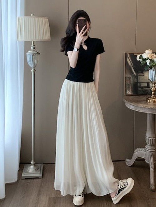 セットアップ レディース 夏 韓国 半袖スーツ女性夏服ファッションスポーツワイドパンツスカート2点セット ルームウェア セットアップ スウェット上下セット スーツ